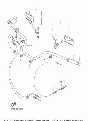 STEERING HANDLE CABLE