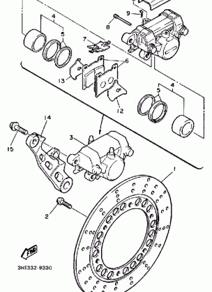 REAR BRAKE CALIPER