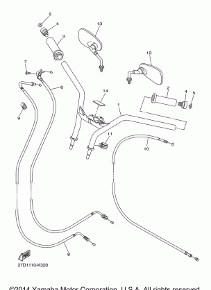 STEERING HANDLE CABLE