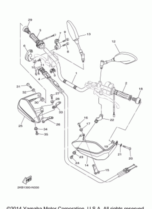 STEERING HANDLE CABLE