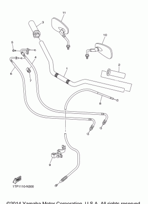 STEERING HANDLE CABLE