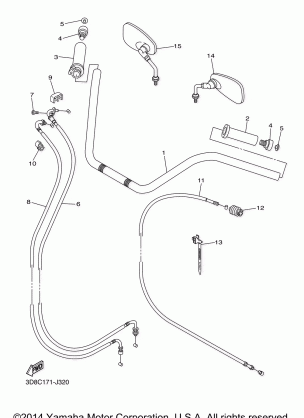 STEERING HANDLE CABLE