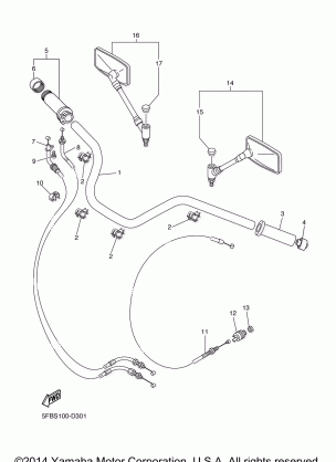 STEERING HANDLE CABLE