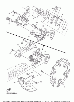 REAR BRAKE CALIPER