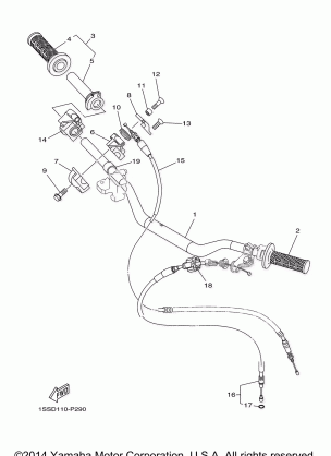 STEERING HANDLE CABLE