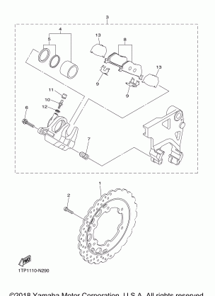 REAR BRAKE CALIPER