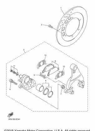 REAR BRAKE CALIPER