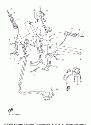 STEERING HANDLE CABLE