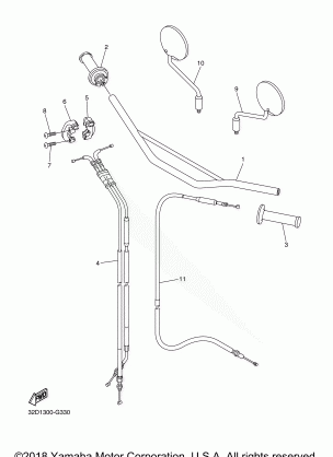 STEERING HANDLE CABLE