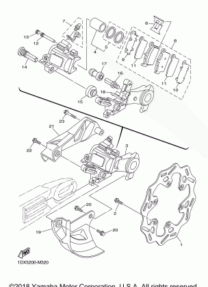 REAR BRAKE CALIPER