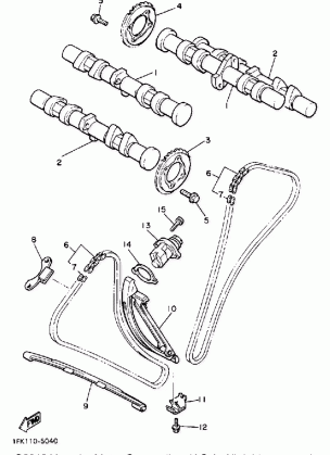 CAMSHAFT CHAIN CALIFORNIA MODEL ONLY