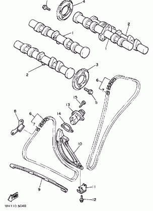 CAMSHAFT CHAIN NONCALIFORNIA MODEL