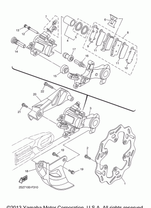 REAR BRAKE CALIPER