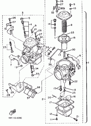 CARBURETOR CALIFORNIA MODEL ONLY