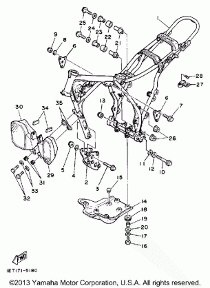 FRAME (NON-CALIFORNIA MODEL)