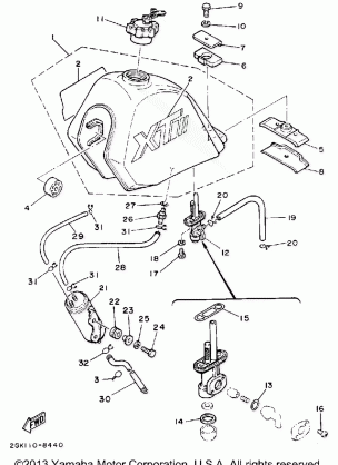 FUEL TANK (CALIFORNIA MODEL ONLY)