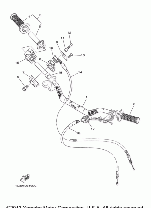 STEERING HANDLE CABLE