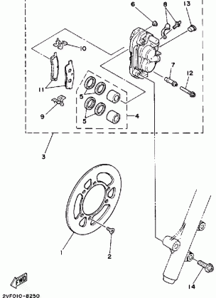 FRONT BRAKE  CALIPER