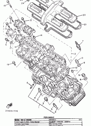 CYLINDER HEAD NONCALIFORNIA MODEL