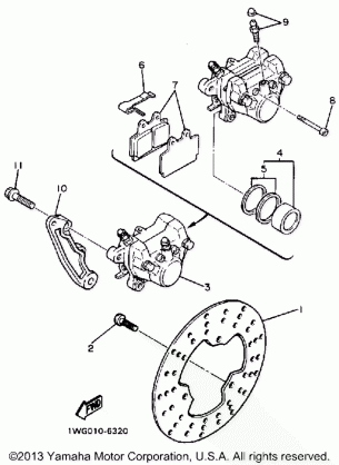 REAR BRAKE CALIPER