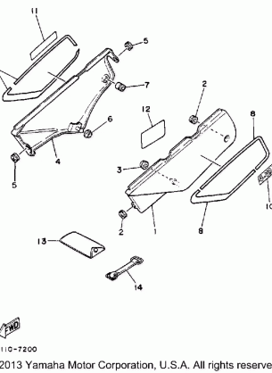 SIDE COVER XT350T