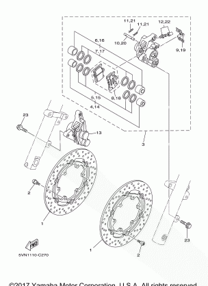 FRONT BRAKE CALIPER