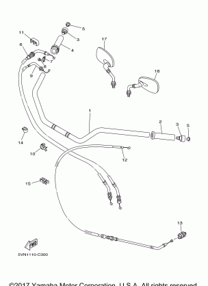 STEERING HANDLE CABLE