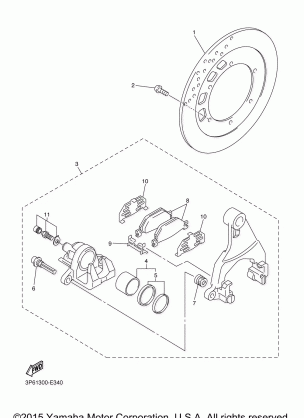 REAR BRAKE CALIPER