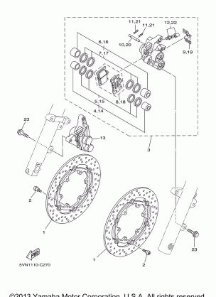 FRONT BRAKE CALIPER