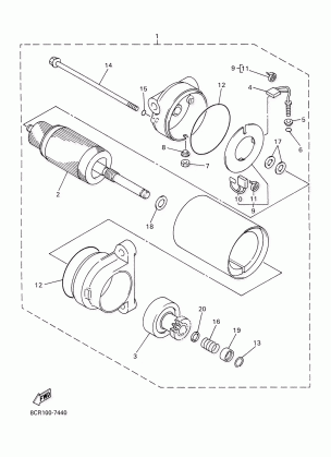 ALTERNATE ST MOTOR ASSY