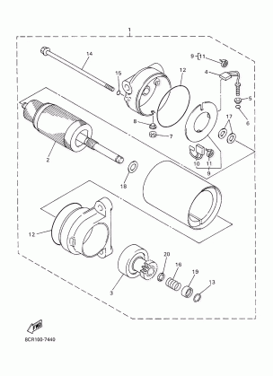 ALTERNATE STARTER MOTOR ASSY