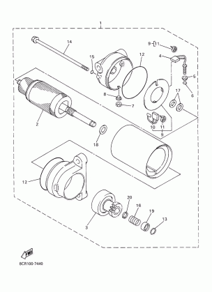 ALTERNATE STARTER MOTOR ASSY