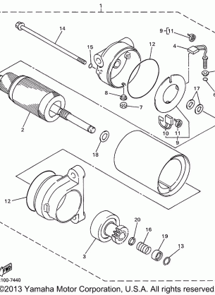 ALTERNATE STARTING MOTOR