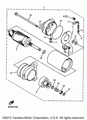 ALTERNATE STARTING MOTOR VX700