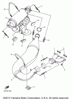 EXHAUST FOR VX600