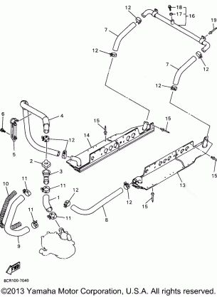 RADIATOR HOSE FOR MM600