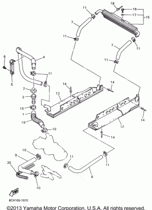 RADIATOR HOSE FOR MM700