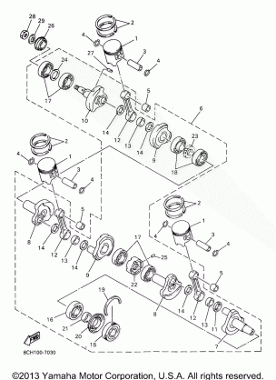 CRANKSHAFT PISTON FOR MM700