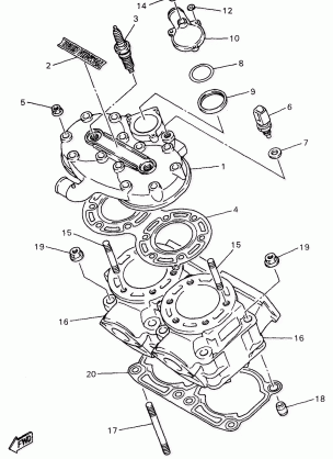 CYLINDER HEAD FOR MM600