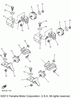 ENGINE BRACKET FOR MM600