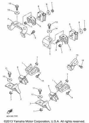 ENGINE BRACKET FOR MM700