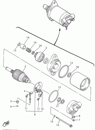 ALTERNATE STARTER MOTOR ASSEMBLY