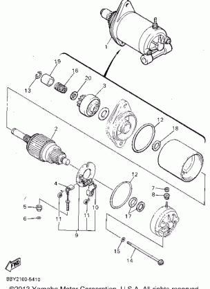 ALTERNATE STARTING MOTOR