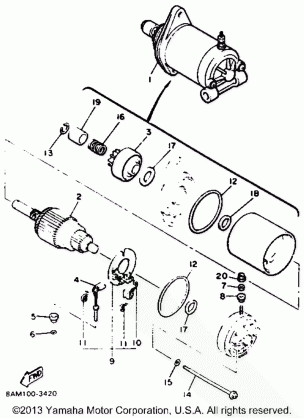 ALTERNATE STARTING MOTOR