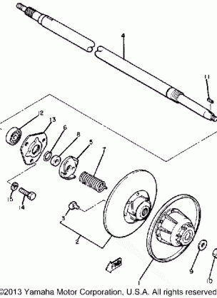 SECONDARY SHEAVE BR250F - G