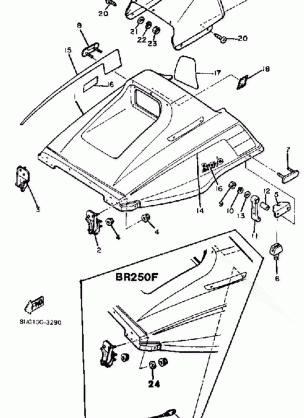 SHROUD - WINDSHIELD BR250F - G