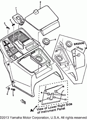 INSTRUMENT PANEL BR250F - G