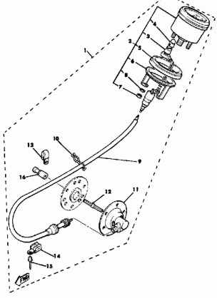 SPEEDOMETER KIT (ALTERNATE PARTS) BR250F - G