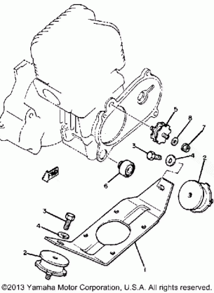 EMGINE BRACKET BR250F - G