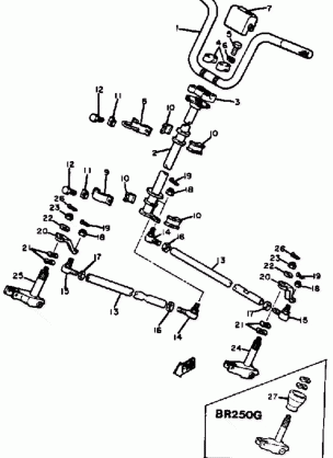 STEERING BR250F - G